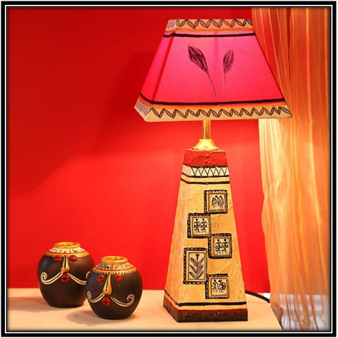 Handpainted Table Lamp - home decor ideas