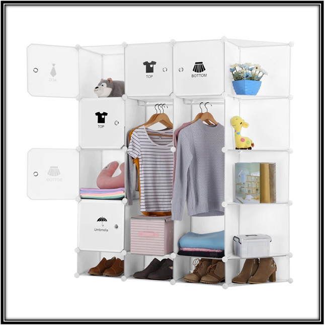 Wardrobe Shelf With Cubies Home Decor Ideas