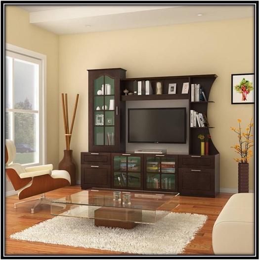 An entertainment unit with engineered wood - home decor ideas