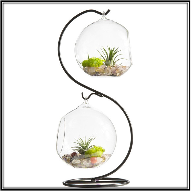 Globe Shape Hanging Flower Pots Home Decor Ideas