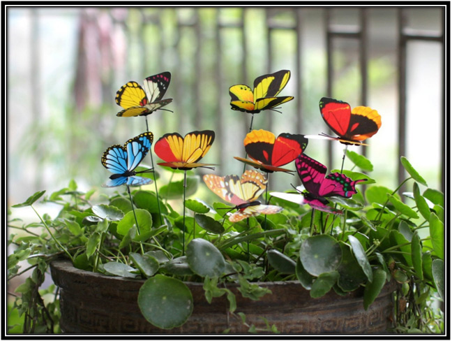 Butterfly Stakes Garden Decoration Ideas Home Decor Ideas