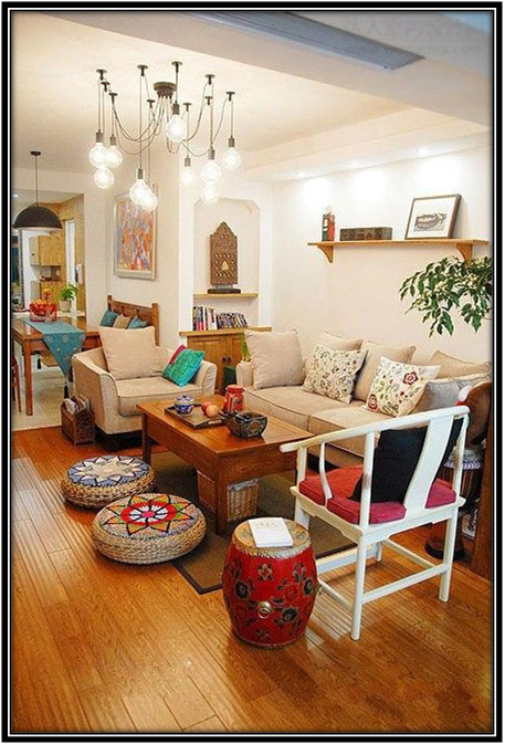 Boho Living Area Living Room Decoration Ideas
