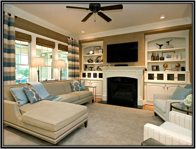 Family Room With A Fire Place Family Room Decor Ideas