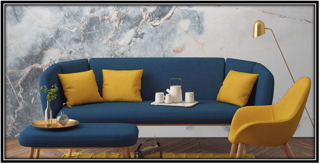 Combination Of Blue And Mustard 2017 Home Decor Trends