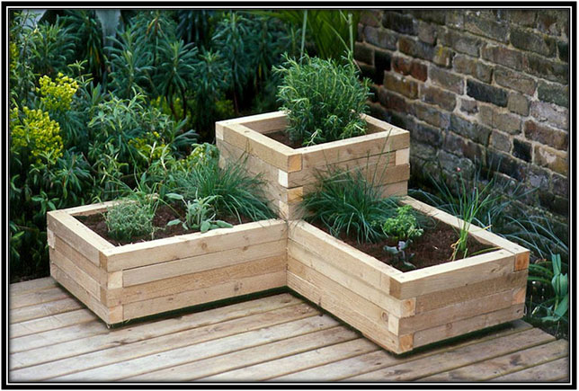 Wooden Planter Boxes